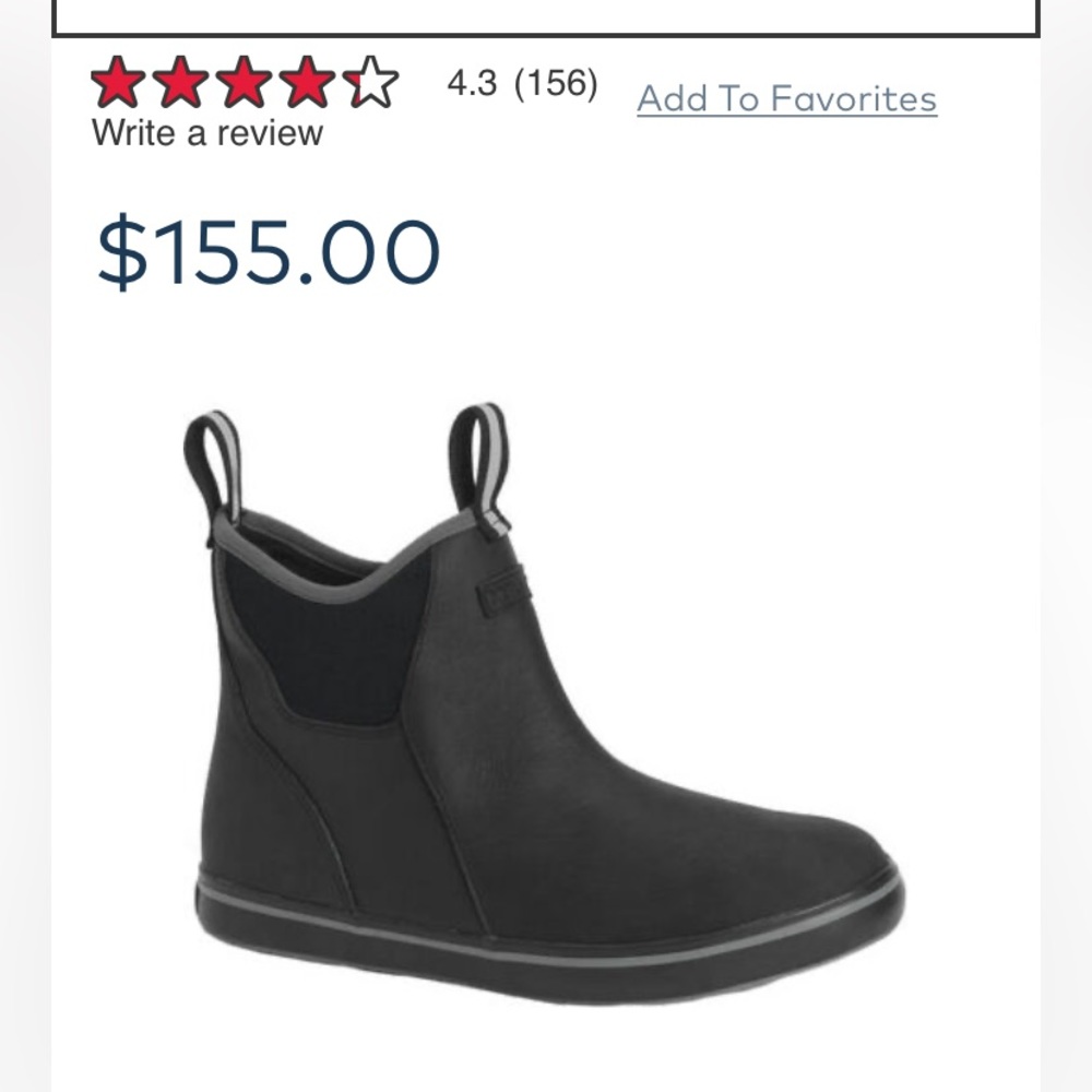 XTRATUF leather ankle deck boot